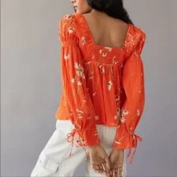 Urban Outfitters UO Allie Tie-Sleeve Blouse Size M NWT - Picture 2 of 11